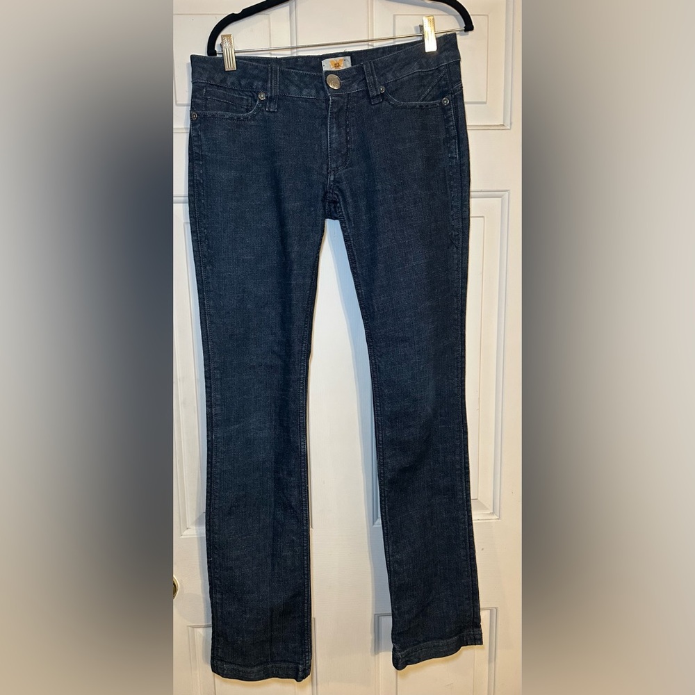 Antik‎ Jeans Dark Blue Embroidered Pockets Stitch Western Jeans size 30x33.